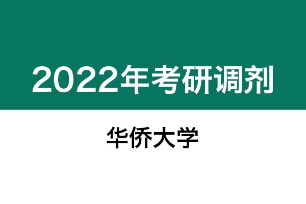 华侨大学2022年考研调剂信息：艺术设计、美术