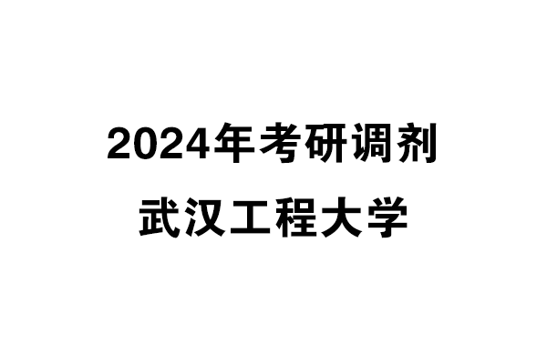 武汉工程大学2024年考研调剂信息-设计学140300/设计管理1204/工业设计工程0855/设计135700